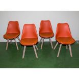 Four retro kitchen chairs