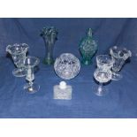 A collection of glass ware