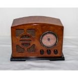 A reproduction retro radio