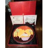 A Bradford Exchange limited editionETNA plate Clarice Cliff centenary celebration #1740/1999