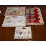 Vintage linen and embroidered cotton