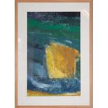 A framed abstract print