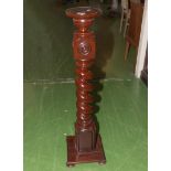 A mahogany plinth