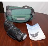A Sony video camera recorder and carry case