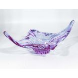 A Val St Lambert Belgian crystal bowl