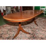 A reproduction dining table