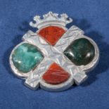 Scottish Agate Brooch Hallmarked Silver