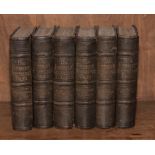 Six leather bound editions of The Ettrick Shepherd's tales