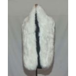 A faux fur stole