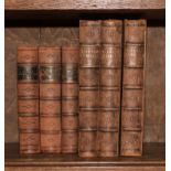Three editions of Old and New Edinburgh with three others, leather spines and cloth boards