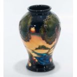 A small Moorcroft vase
