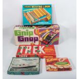 Assorted Vintage games and a Spear's weaving loom