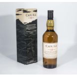 A bottle of Caol Ila single malt Scotch whisky, 12 years old 43% ABV
