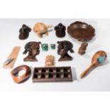 A collection of wooden items