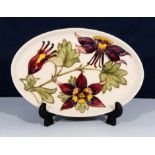 A small Moorcroft oval plate