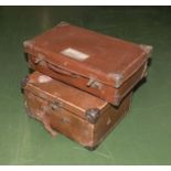 Two vintage suitcases