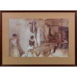 A framed William Russell Flint print 'The Turret Girl'