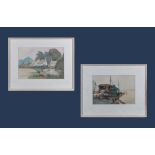 Two framed watercolours