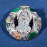 Scottish Agate Brooch Hallmarked Silver