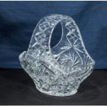 A large glass basket