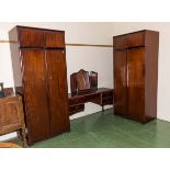 Two Meredew wardrobes and a matching dressing table