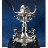 An American silver plated centre piece