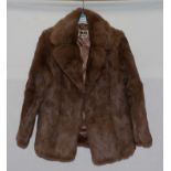 A lady's rabbit fur jacket