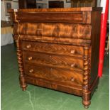 A mahogany Scotch chest