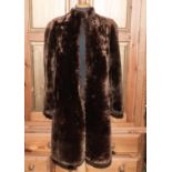 A lady's beaver lamb coat