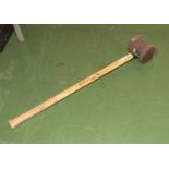 A fence post hammer