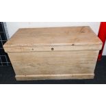 A large pine linen box