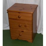 A pine bedside drawers
