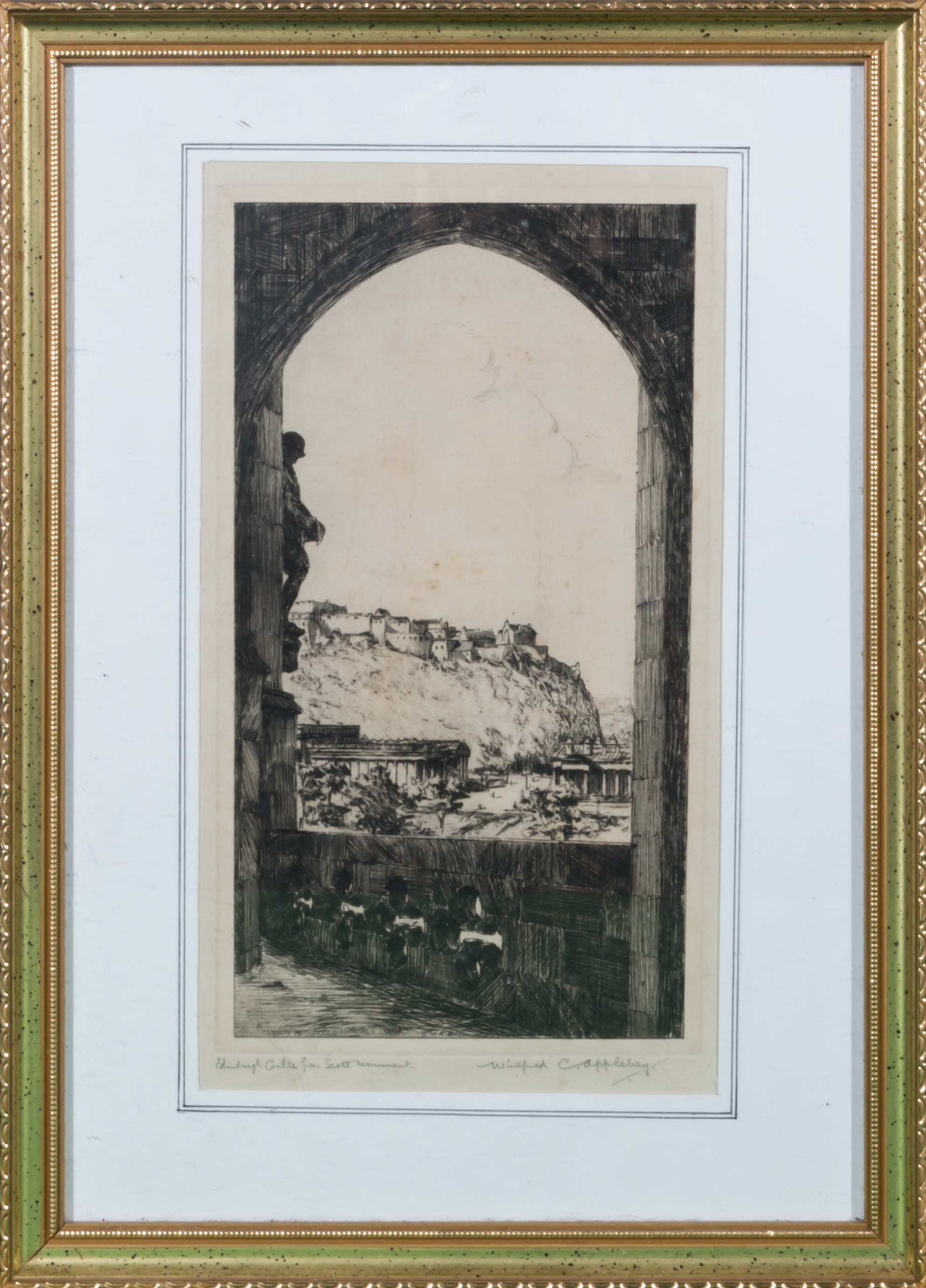 Three framed engravings - Bild 4 aus 4