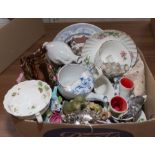 A box containing of assorted china