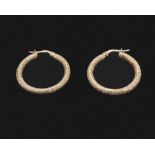 A pair of 9ct gold hoops