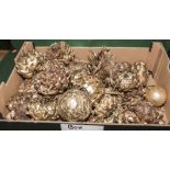 A box containing luxury Christmas decorations