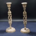 Pair of candlesticks/lamp bases