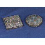 Two vintage powder compacts