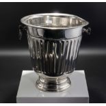 A silver plated champagne bucket