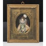 An early 19th century miniature of a lady