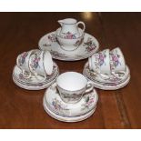 A Wedgwood 'Sandon' pattern part teaset