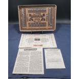 1938 Autobridge game with deal cards
