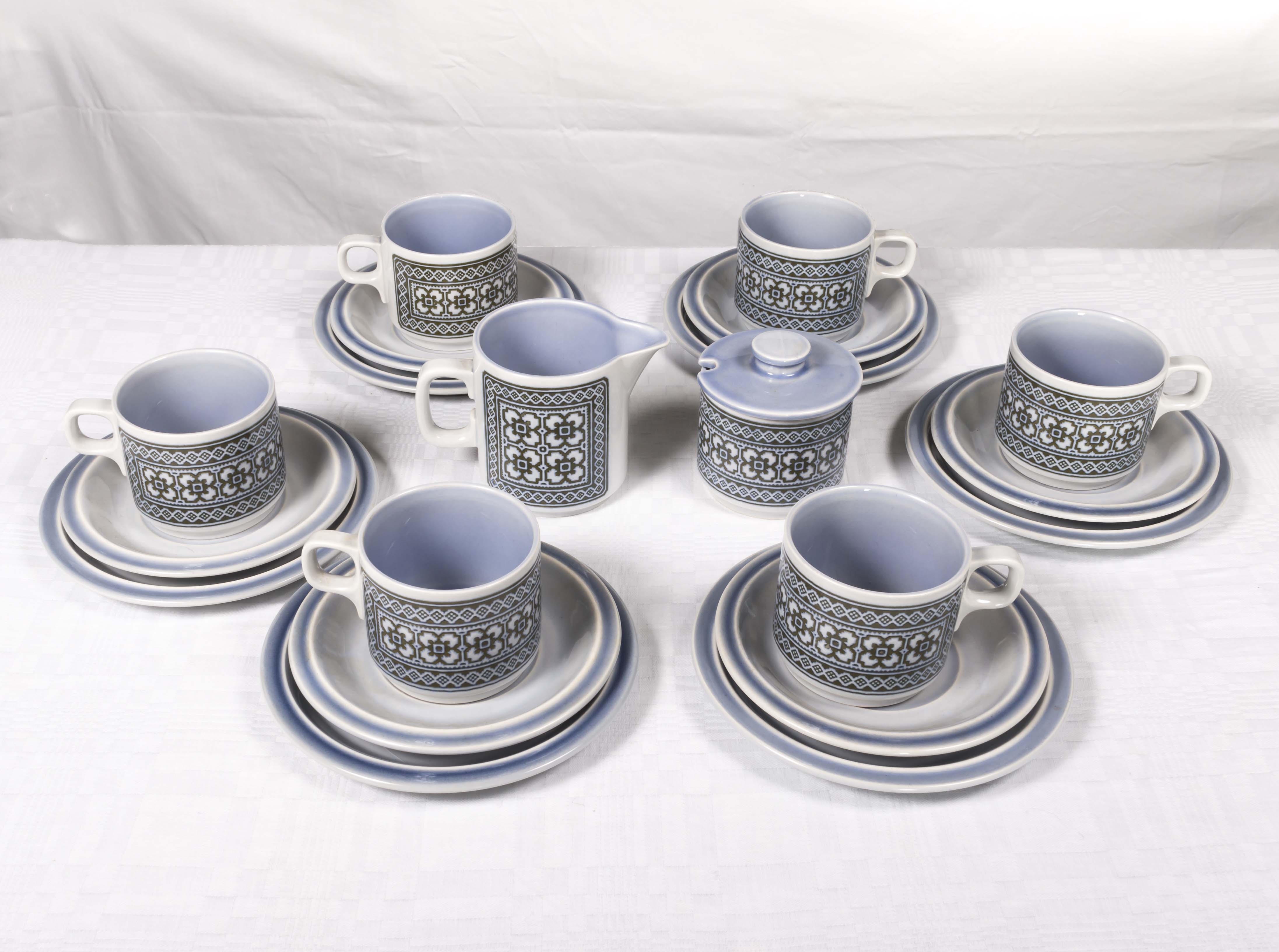 A Hornsea 'Tapestry' design part tea set