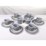 A Hornsea 'Tapestry' design part tea set