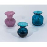 Three pieces of Medina glass