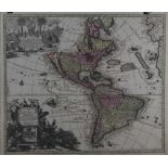 An antique map of The Americas circa 1740