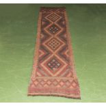 A Suzni runner, size 224 x 60 cm