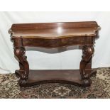 A Victorian mahogany hall table