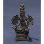 Old bronze statue of Durga Indian Goddess