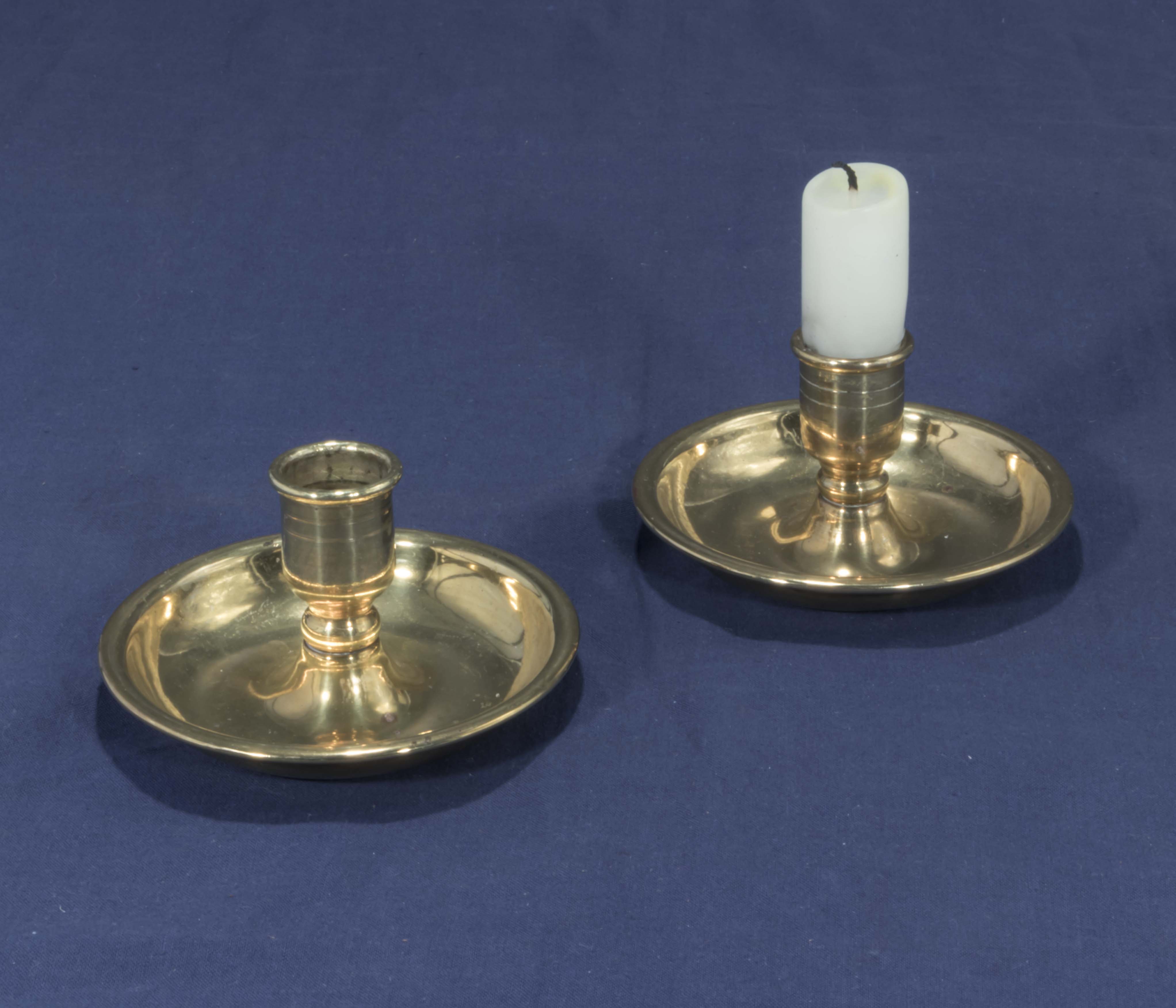 An 1850's Brighton Bun campaign brass candlestick